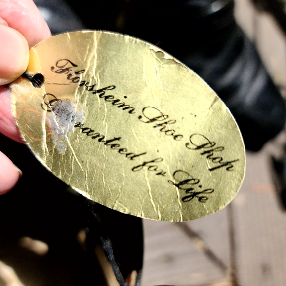 Florsheim vintage 52' men's black leather ankle boots sz10 - Picture 10 of 11